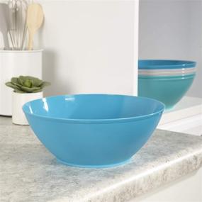 img 2 attached to 🍽️ Fresco 10 Inch Plastic Coastal Serving Tray: Stylish and Functional for All Your Entertainment Needs