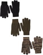 quietwear men's assorted gloves set - 3 pairs logo