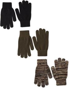 img 1 attached to Quietwear Men's Assorted Gloves Set - 3 Pairs