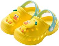 👣 lightweight kids beach pool water shoes, kiwufoder boys girls clogs - toddler friendly logo