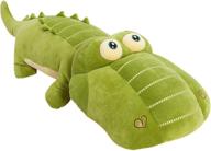 🐊 crocodile stuffed animal: big hugging pillow toy, soft plush gift for kids, 21.7 inches logo