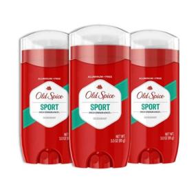 img 4 attached to Old Spice Men's Aluminum-Free Deodorant, High-Endurance Sport, 3 Oz - Pack of 3