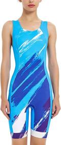 img 3 attached to 🏊 CATENA Women's Triathlon Suit - Sleek One Piece with Padding, Sleeveless, Quick Dry for Racing, Cycling, Swimming, and Running