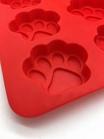 img 2 attached to Extra Large Silicone Dog Paw and Bone Mold Combo Pack - Ideal for Baking Paws and Bones - by MERRY BIRD