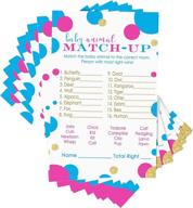 gender reveal party games animal logo