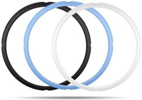 img 3 attached to 🍲 Mocoosy 3PCS Food-Grade Silicone Sealing Ring Set for Instant Pot 6 qt - Insta Pot Seals Replacement Gasket 6 Quart Instapot Sealing Ring - Compatible with IP-DUO60, IP-LUX60, IP-DUO50, Smart-60, IP-CSG60