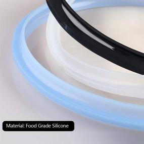 img 1 attached to 🍲 Mocoosy 3PCS Food-Grade Silicone Sealing Ring Set for Instant Pot 6 qt - Insta Pot Seals Replacement Gasket 6 Quart Instapot Sealing Ring - Compatible with IP-DUO60, IP-LUX60, IP-DUO50, Smart-60, IP-CSG60