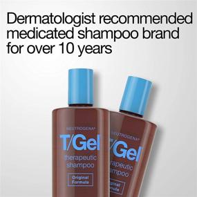 img 2 attached to Neutrogena T/Gel Therapeutic Shampoo Original Formula - Anti-Dandruff Treatment for Long-Lasting Relief of Itching and Flaking Scalp due to Psoriasis and Seborrheic Dermatitis, 16 Fl Oz