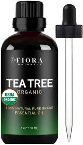 img 4 attached to Масло чайного дерева Fiora Naturals - 100% чистое органическое масло мелалеукы альтернифолии для лица, волос, кожи, прыщей, кожи головы, стопы и ухода за ногтями - 1 унция / 30 мл