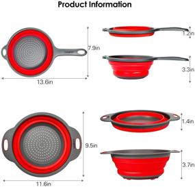 img 3 attached to Collapsible Vegetable Colanders Strainers Extendable