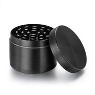 🌈 rainbow-colored 2-inch 4-piece grinder - black logo