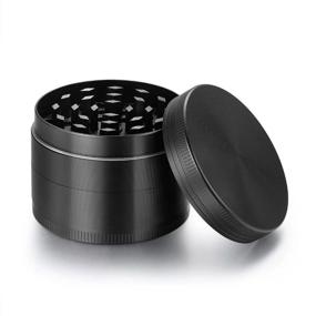 img 4 attached to 🌈 Rainbow-Colored 2-Inch 4-Piece Grinder - Black