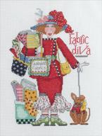 🧵 bucilla alma lynne counted cross stitch kit review: 7.75 by 11-inch 45620 fabric diva - a must-have for craft enthusiasts! logo