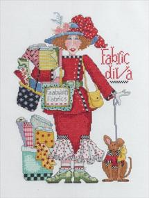 img 1 attached to 🧵 Bucilla Alma Lynne Counted Cross Stitch Kit Review: 7.75 by 11-Inch 45620 Fabric Diva - A Must-Have for Craft Enthusiasts!