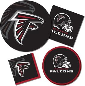 img 1 attached to 🏈 192-штуковых бумажных обеденных салфеток Atlanta Falcons NFL - Официально лицензировано Creative Converting