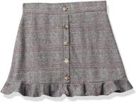 amy byer button pencil houndstooth girls' clothing for skirts & skorts logo