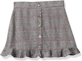 img 2 attached to Amy Byer Button Pencil Houndstooth Girls' Clothing for Skirts & Skorts