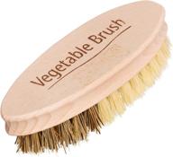 🥕 redecker vegetable brush with dual bristle strength, beechwood handle, ideal for gentle or tough cleaning of delicate or hard-skinned vegetables, 5-1/4 inches, german-made logo