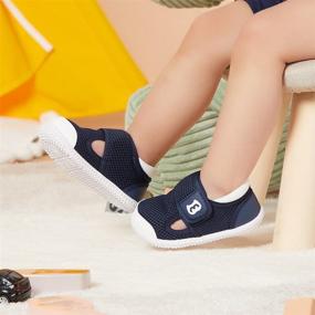 img 2 attached to 👟 Non-Slip Infant Sneakers for Toddler Boys – Walkers' Shoes