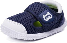 img 4 attached to 👟 Non-Slip Infant Sneakers for Toddler Boys – Walkers' Shoes