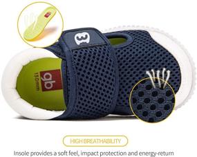 img 1 attached to 👟 Non-Slip Infant Sneakers for Toddler Boys – Walkers' Shoes