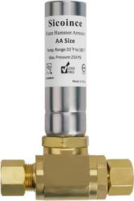 img 4 attached to Sicoince Water Hammer Arrestor 231-2-FM(1 PACK): 3/8 Inch Male Compression & 3/8 Inch Female Compression for Dishwasher & Toilet