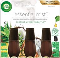 улучшите свое пространство с air wick essential mist coconut and pineapple 3ct refill - 3 count. логотип