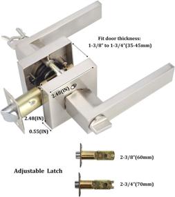 img 3 attached to 🔑 HTL01-SN-ET-1P: Heavy-Duty Lever Lock for Exterior and Front Door, Satin Nickel Finish - Keyed Entry Handle