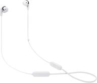 jbl tune 215 - wireless bluetooth earbuds with mic/remote and flat cable - white - enhanced audio experience! logo