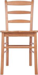 img 3 attached to 🪑 Удобный стул из натурального дерева от Winsome Wood Benjamin: стильная и функциональная мебель для дома.