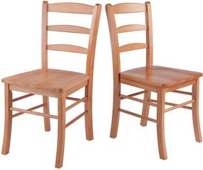 img 4 attached to 🪑 Удобный стул из натурального дерева от Winsome Wood Benjamin: стильная и функциональная мебель для дома.