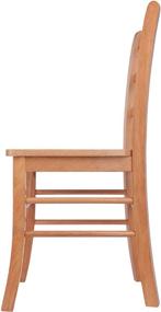 img 2 attached to 🪑 Удобный стул из натурального дерева от Winsome Wood Benjamin: стильная и функциональная мебель для дома.