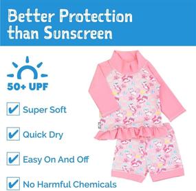 img 3 attached to 👶 JAN & JUL Baby & Toddler Swim-Suits with UPF 50+ Protection and Long Sleeves for Enhanced Sun Protection