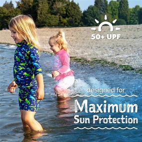 img 1 attached to 👶 JAN & JUL Baby & Toddler Swim-Suits with UPF 50+ Protection and Long Sleeves for Enhanced Sun Protection