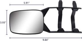 img 2 attached to 🚗 Enhanced Visibility on the Go: Clip On Towing Mirror Extensions (2pcs)