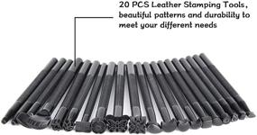 img 3 attached to 🔨 Premium 20 PCS Leather Stamping Tools: Versatile Set for Saddle Making & Carving Leather Craft DIY Working