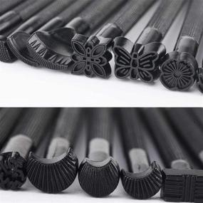 img 1 attached to 🔨 Premium 20 PCS Leather Stamping Tools: Versatile Set for Saddle Making & Carving Leather Craft DIY Working