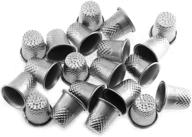 maxmoral 20pcs sewing thimbles: quilting thimbles for ultimate finger protection in diy handmade crafts logo