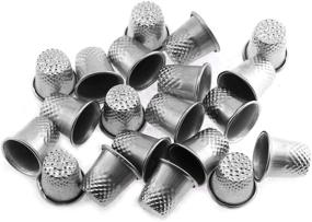 img 4 attached to Maxmoral 20pcs Sewing Thimbles: Quilting Thimbles for Ultimate Finger Protection in DIY Handmade Crafts