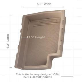 img 3 attached to 📦 OxGord Center Console Organizer Tray for 12-16 Subaru Impreza J2010FJ000VH - Beige, 1 Pack