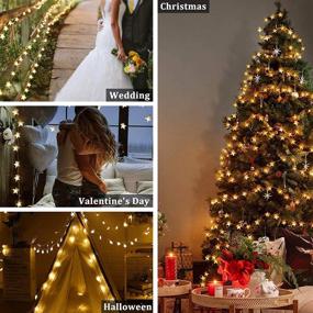 img 3 attached to 🌟 Versatile Star String Lights: 80 LED 34ft Twinkle Fairy Lights - USB & Battery Operated - Waterproof Indoor Outdoor Decoration - 8 Modes Remote Control - Warm White