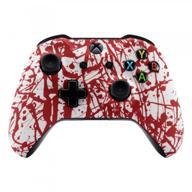 🎮 enhance your gaming experience with extremerate blood spatter faceplate cover & soft touch shell case for xbox one x & one s controllers! logo