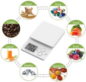 img 1 attached to ☕ Accurate Digital Coffee Scale with Timer. Perfect for Measuring Weight in Grams and Ounces. Includes 2 Batteries!