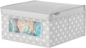 img 1 attached to 🏠 MDesign Stackable Fabric Storage Organizer for Kids' Home Store in Nursery Furniture: Effortlessly Keep Your Child's Space Neat and Organized