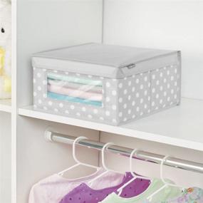 img 2 attached to 🏠 MDesign Stackable Fabric Storage Organizer for Kids' Home Store in Nursery Furniture: Effortlessly Keep Your Child's Space Neat and Organized