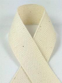 img 1 attached to 🎀 100-Yard Schiff Ribbons 922-2 Cotton Twill Tape Ribbon, 1/2-Inch Width, Natural Color