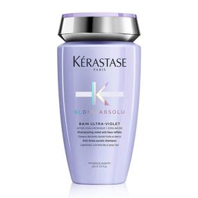 img 3 attached to 💜 KERASTASE Ultra Violet Anti-brass Purple Shampoo for Blond Absolu, 8.5 Fl Oz