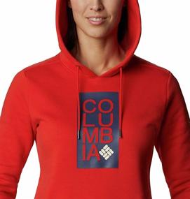 img 1 attached to Колумбия Women's Logo Hoodie: стильная и комфортабельная одежда.