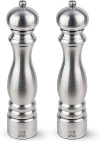 img 1 attached to 🧂 Peugeot Paris Chef u'Select Stainless Steel 12-inch Pepper and Salt Mill Set