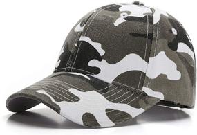 img 4 attached to 🧢 Детская бейсболка Durio Super Camouflage: Стильные шляпы и кепки для мальчиков